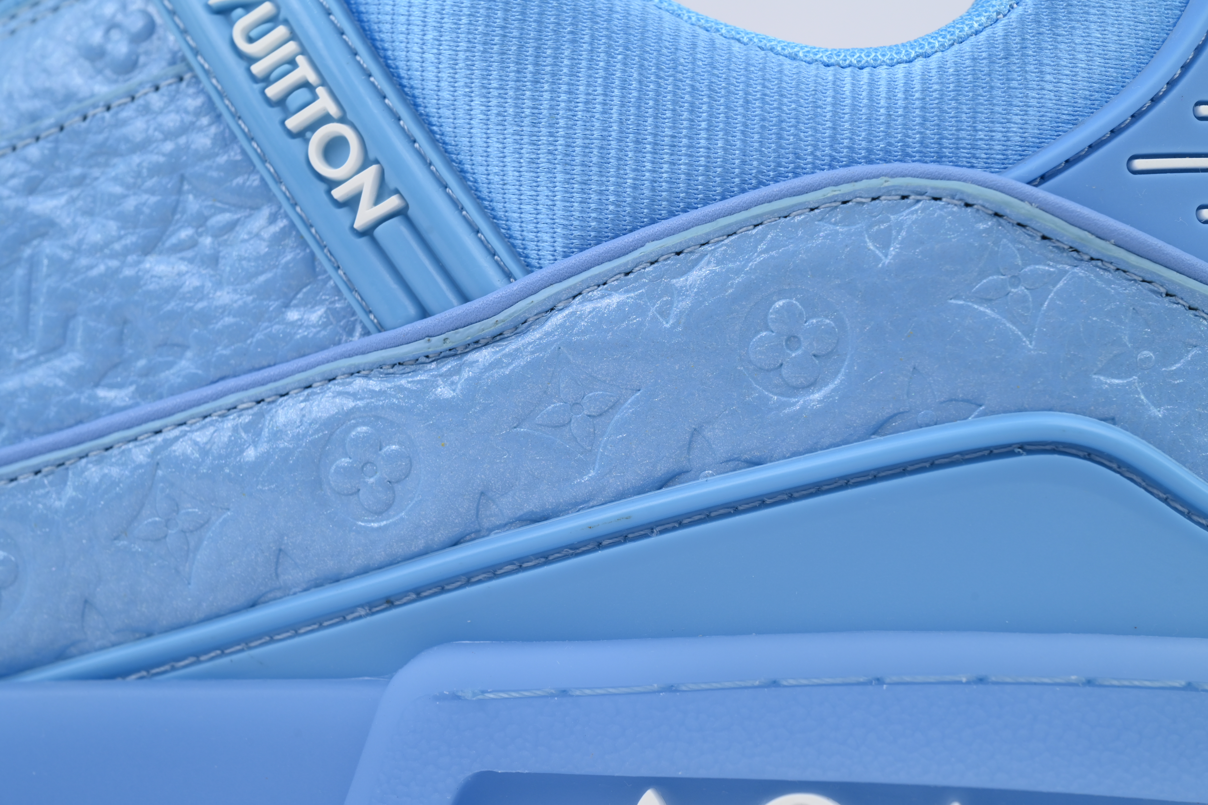 Louis Vuitton Blue Lychee Patent Leather