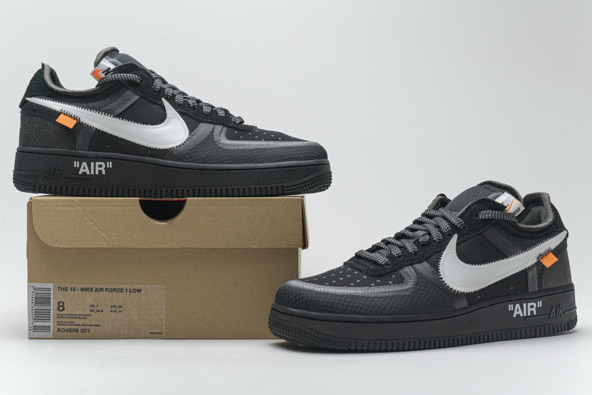 OFF White X Air Force 1 Low Black AO4606-001