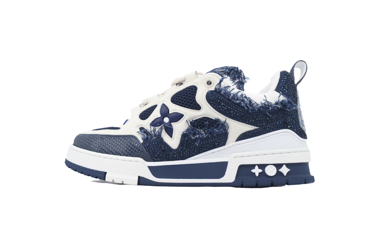 Louis Vuitton Skate LV Horse Hair Blue Diamond