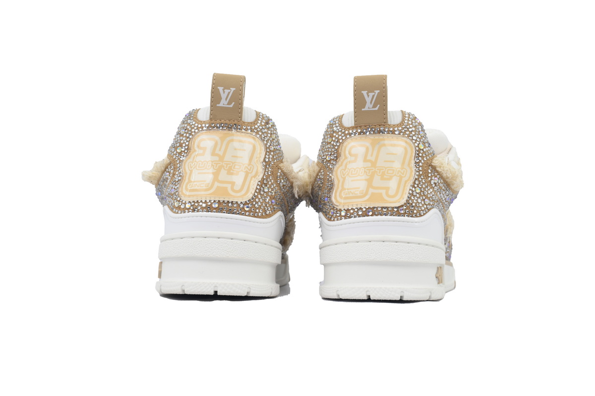 Louis Vuitton Skate LV Horse Hair Apricot Diamond