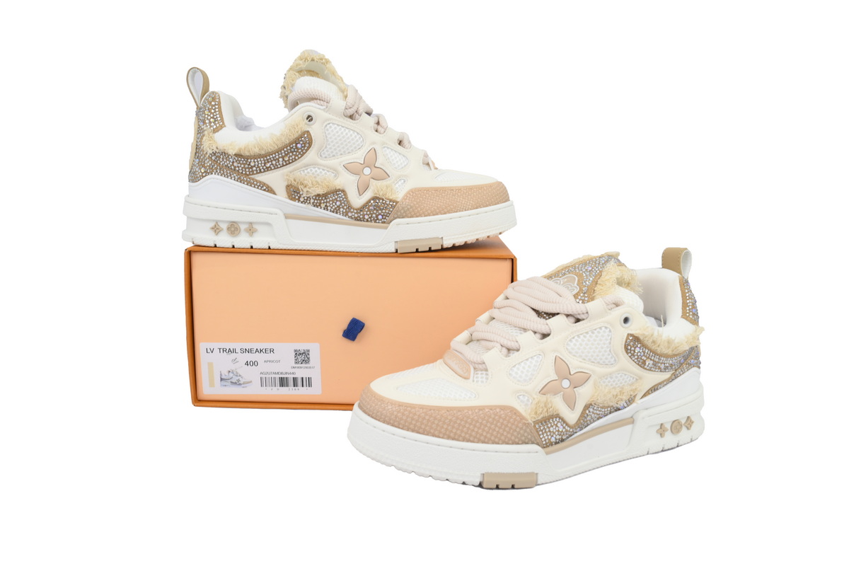 Louis Vuitton Skate LV Horse Hair Apricot Diamond