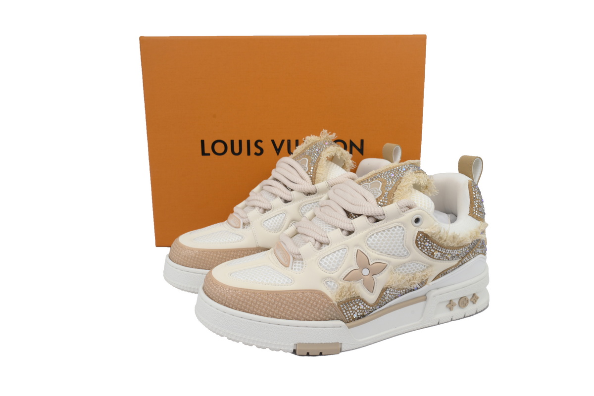 Louis Vuitton Skate LV Horse Hair Apricot Diamond