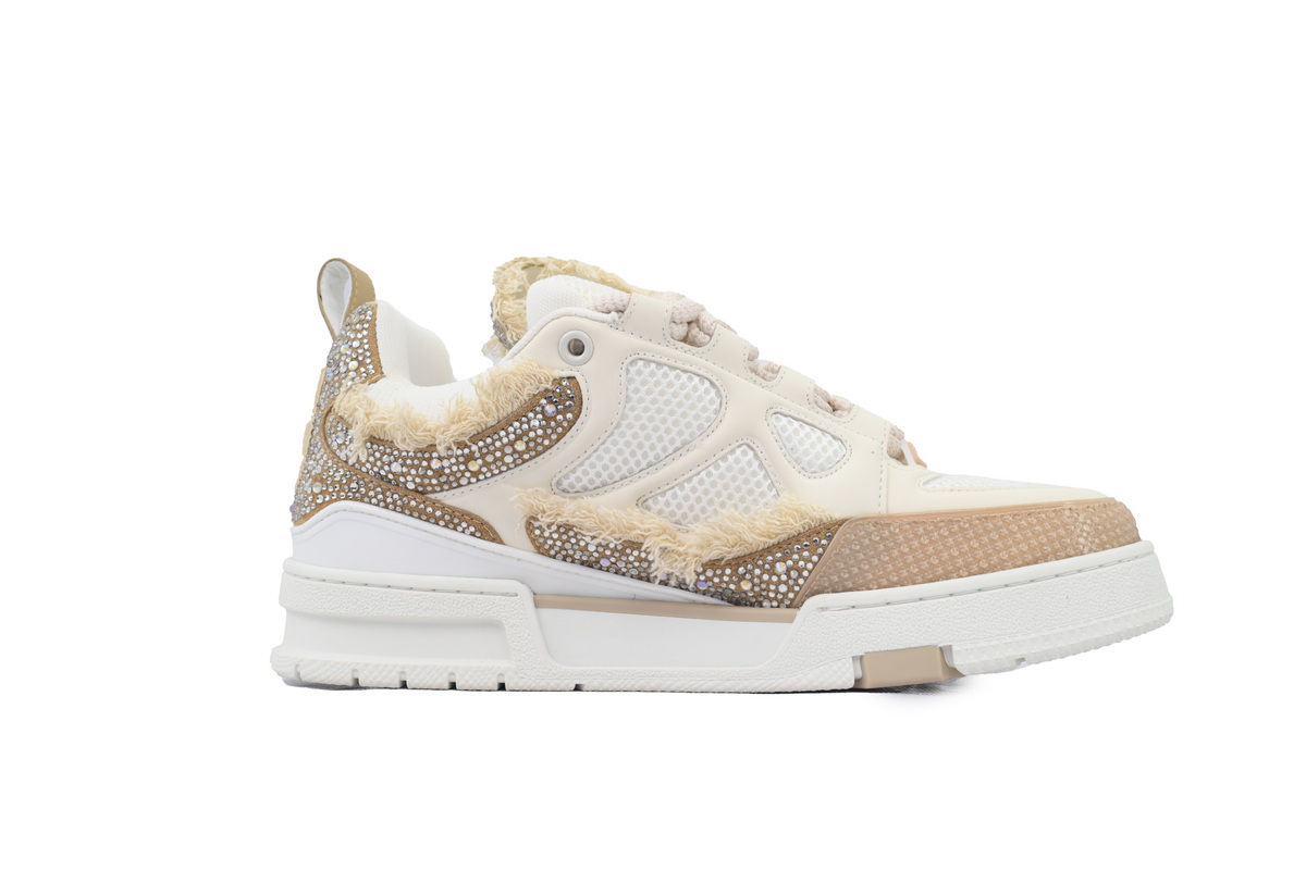 Louis Vuitton Skate LV Horse Hair Apricot Diamond
