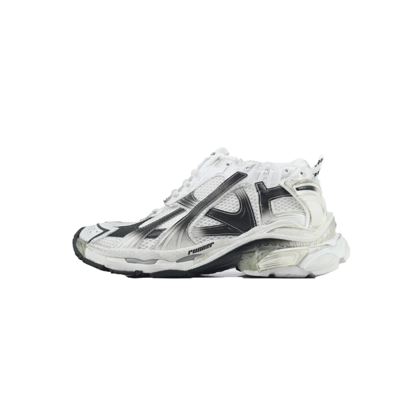 Balenciaga Runner Sneaker Gradient White Black 772774 WRUNG 9010