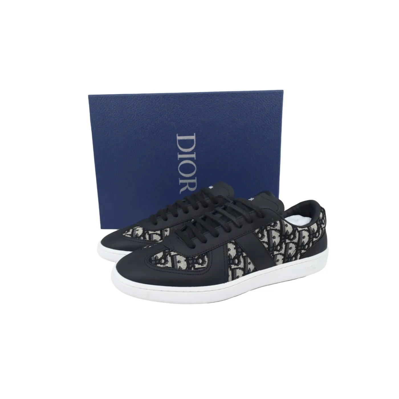Dior B01 Matchpoint Sneaker White And Black Print