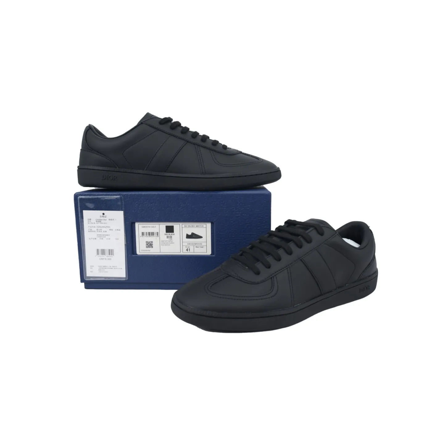 Dior B01 Matchpoint Sneaker Black Smooth Calfskin