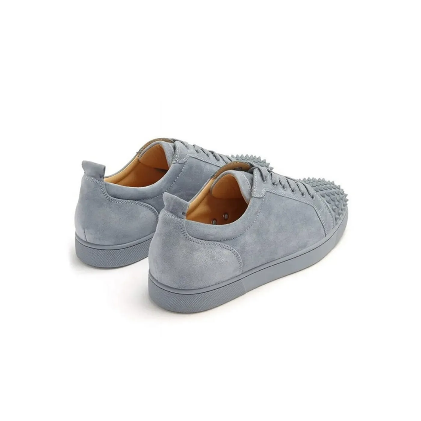 Christian Louboutin Louis Junior Spike Low Trainers Grey