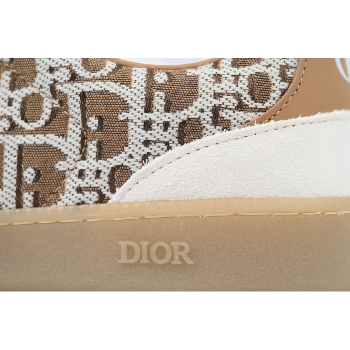 Dior B01 Matchpoint Sneaker White And Brown Print