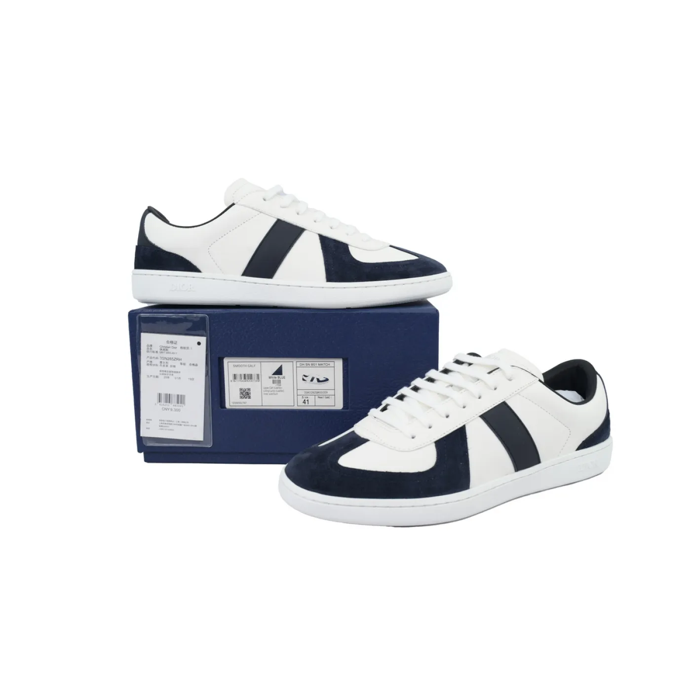 Dior B01 Matchpoint Sneaker White Black Blue