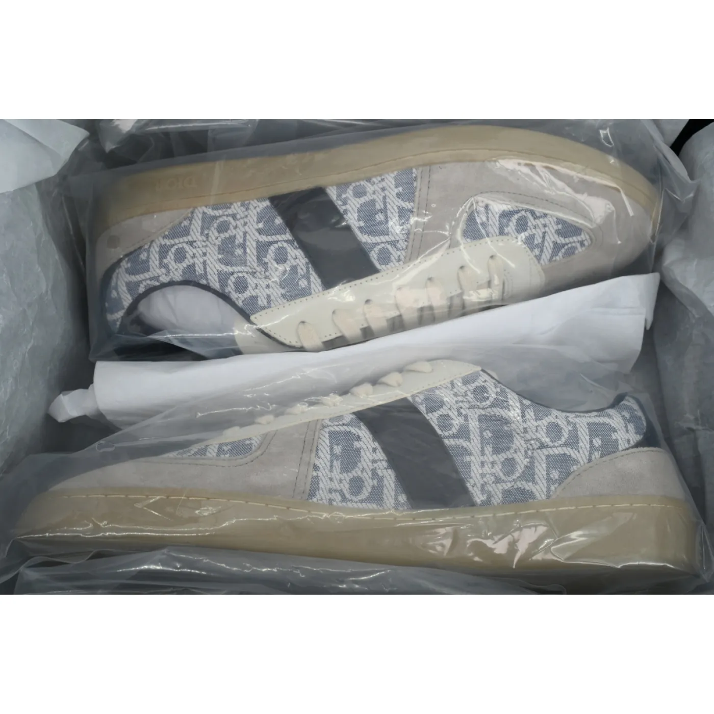 Dior B01 Matchpoint Sneaker Gray And Blue Print