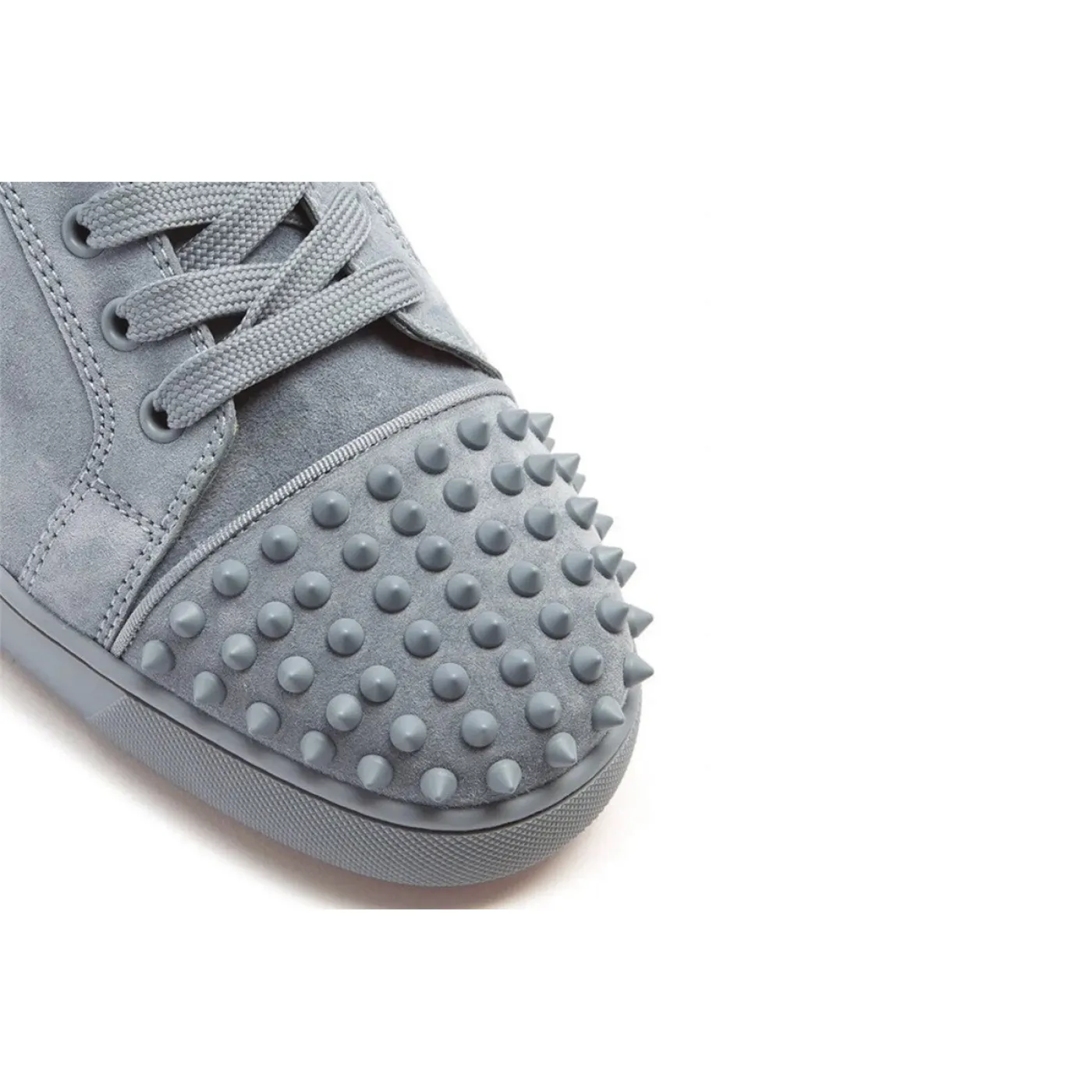 Christian Louboutin Louis Junior Spike Low Trainers Grey
