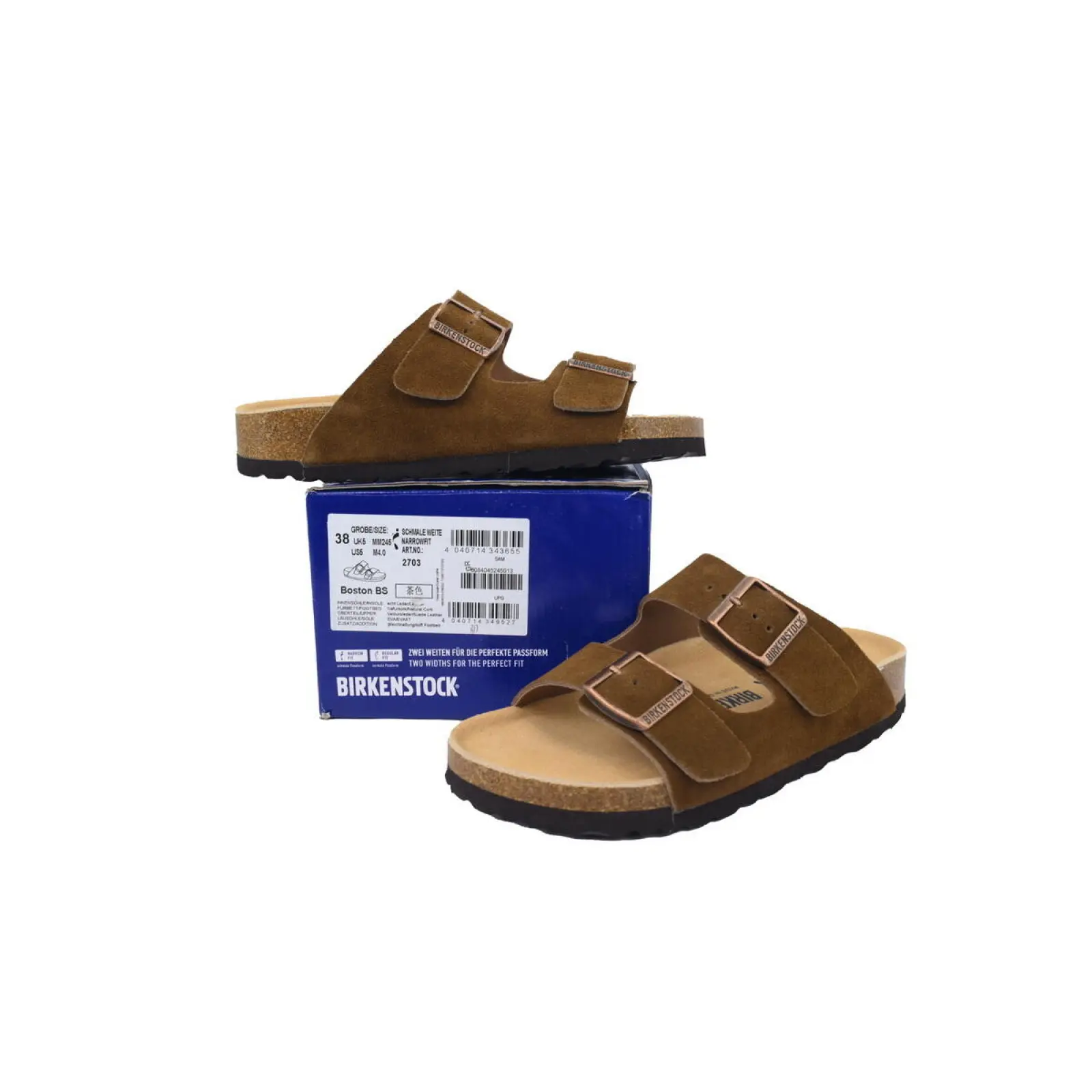 Birkenstock Boston Soft Footbed Brown Tea Color