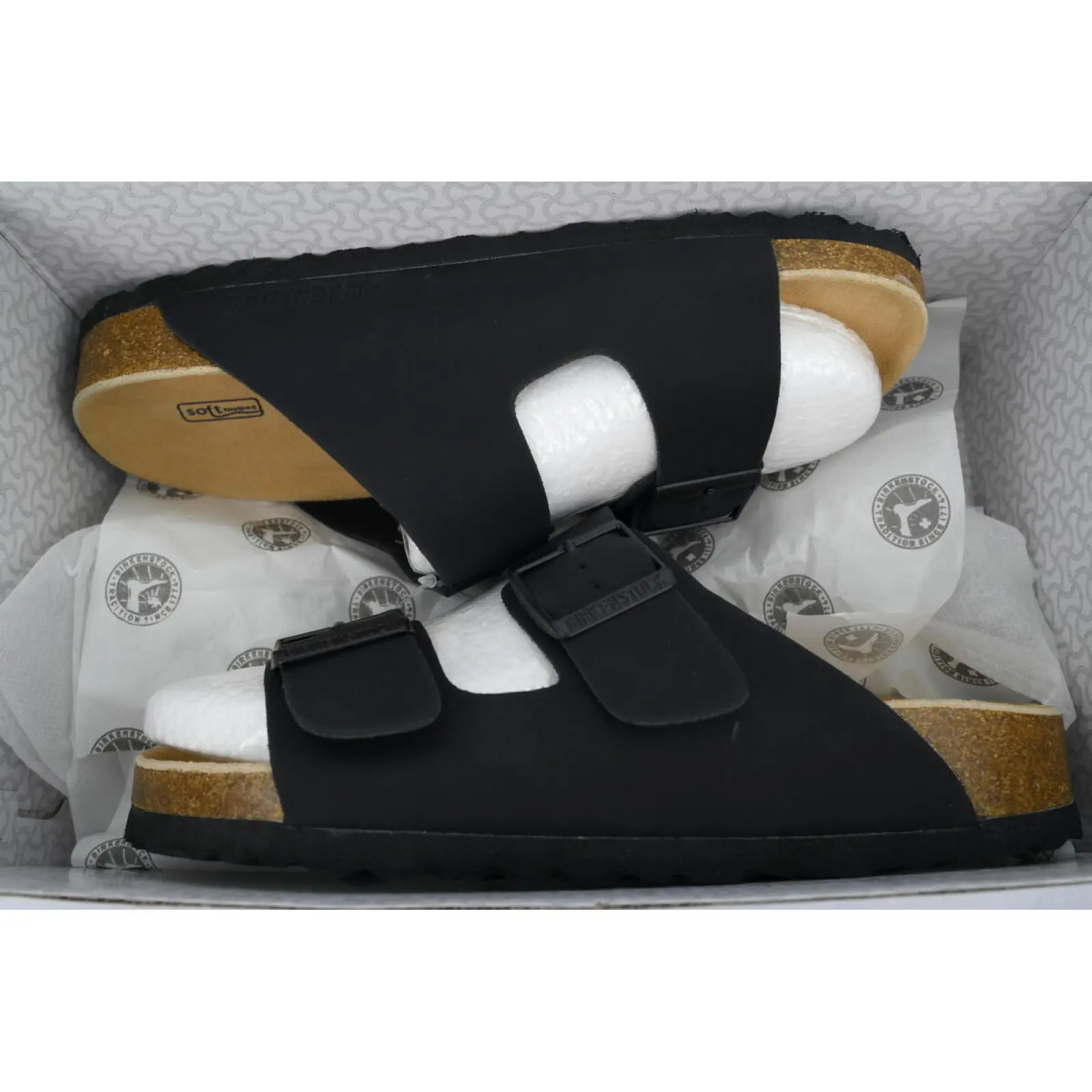 Birkenstock Boston Soft Footbed Black Leather Surface