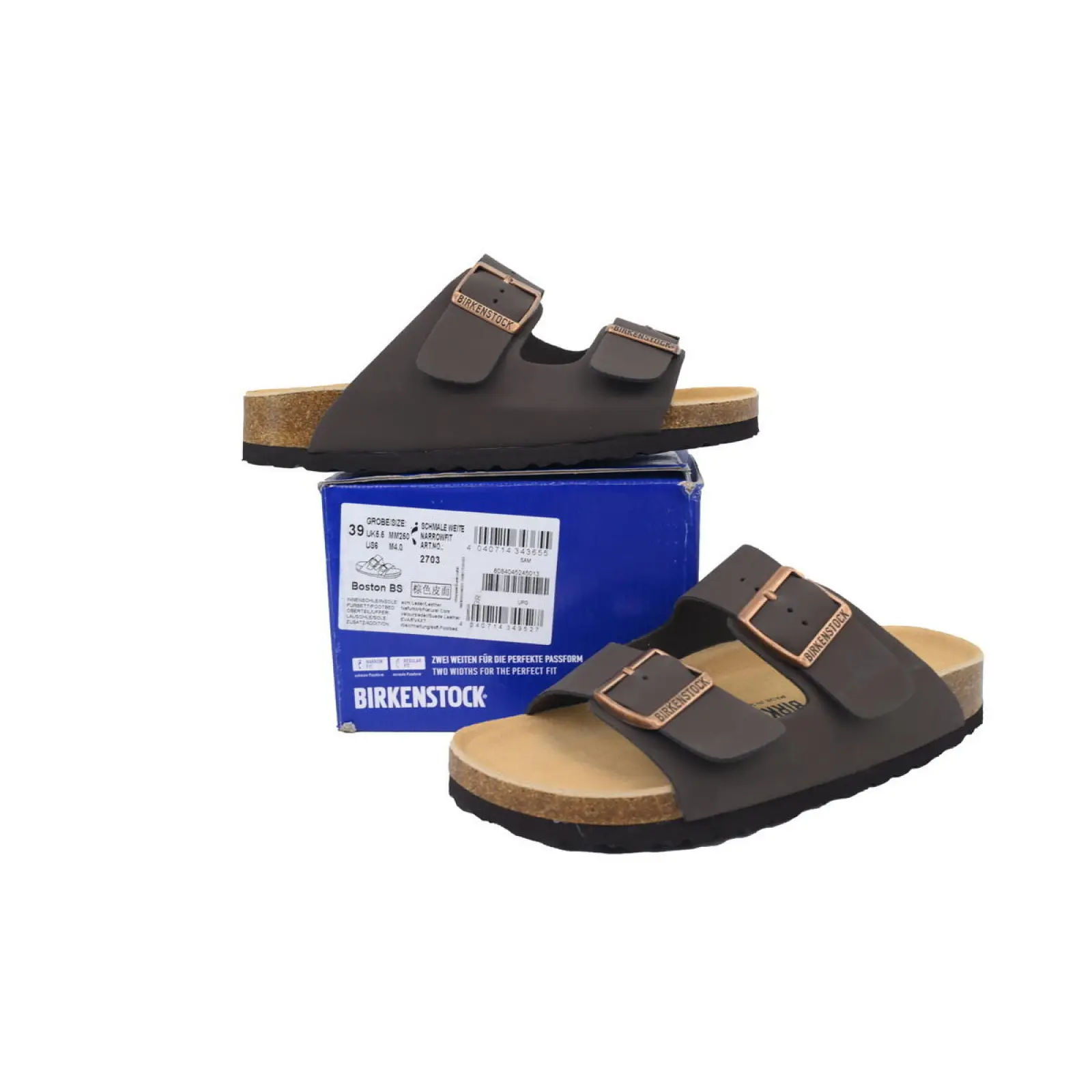 Birkenstock Boston Soft Footbed Brown Leather Surface