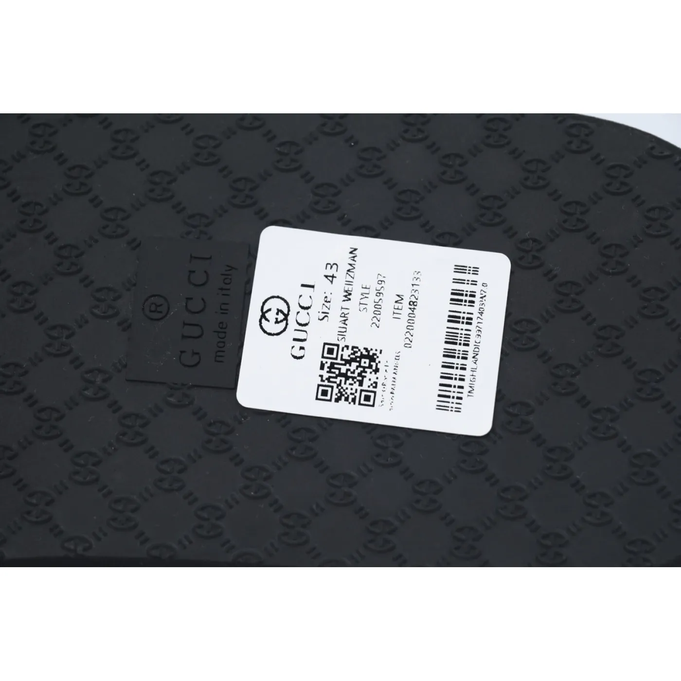 Gucci Slippers Silver Black