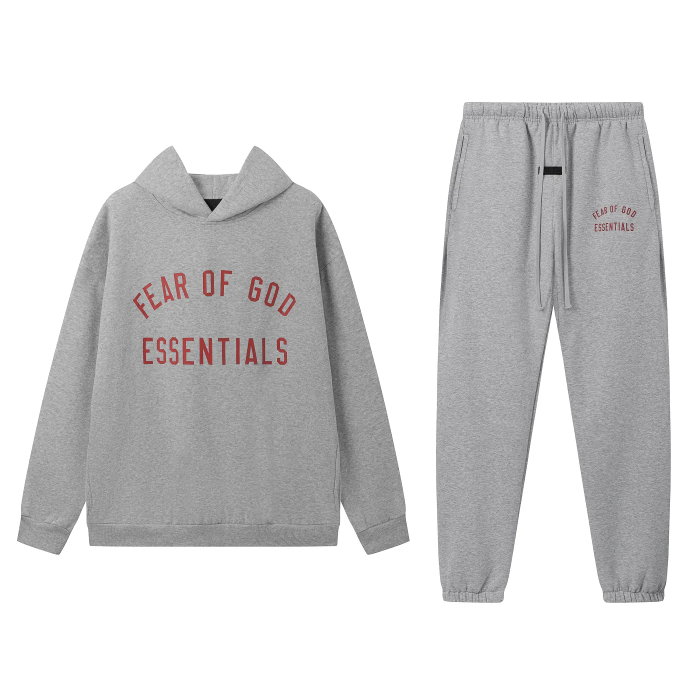 Fear of God Essentials Fleece II Hoodie Sweatpant Set Grey