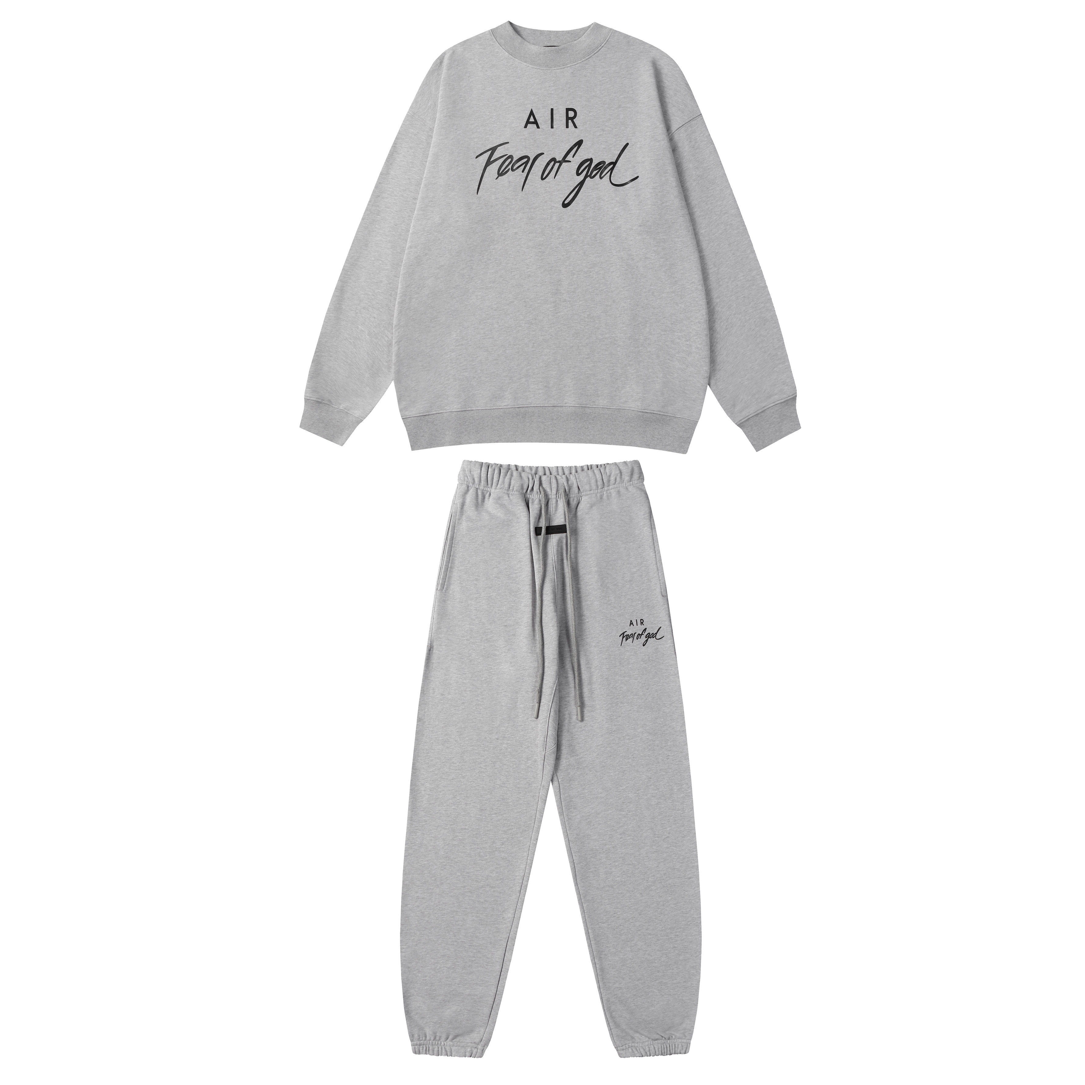 Fear Of God Essential Air Letter Hoodie Sweatpant Set
