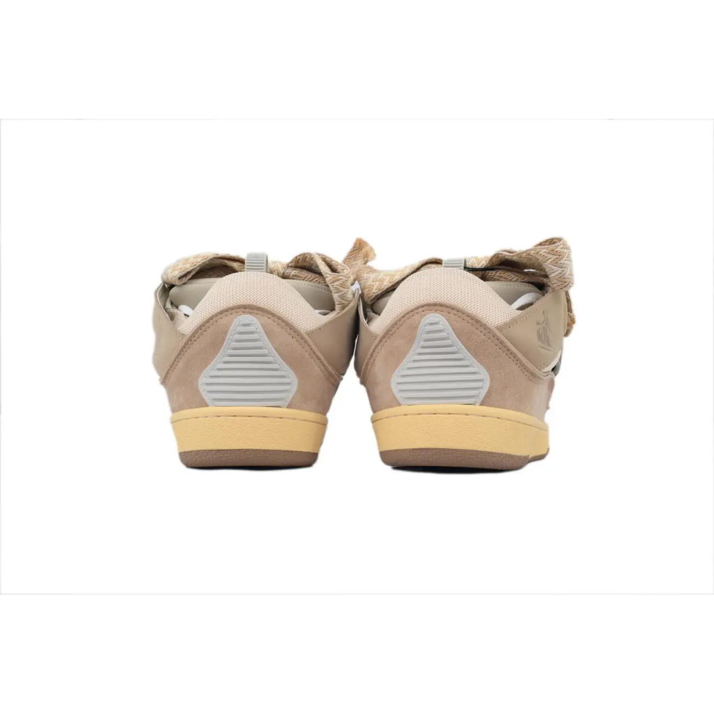 Lanvin Curb Sneakers White Brown