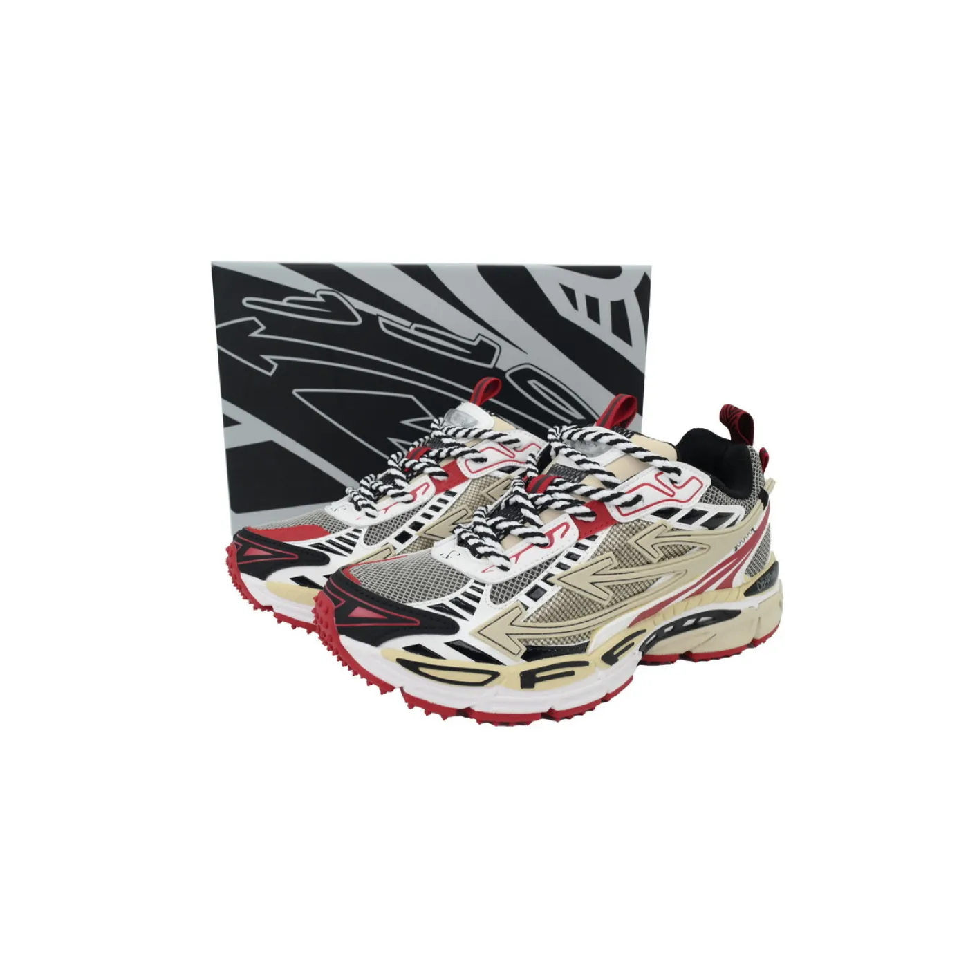 Off-White Be Right Back Khaki Red OMIA295C99 FAB000 0032