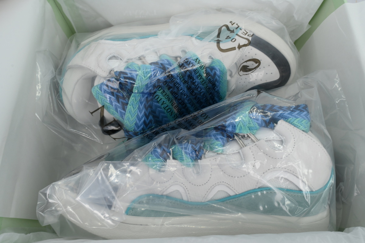 Lanvin Curb Sneaker White Blue