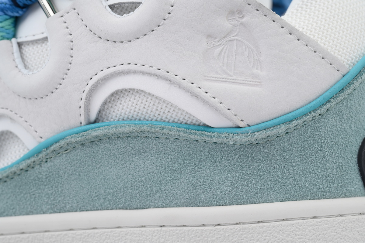 Lanvin Curb Sneaker White Blue