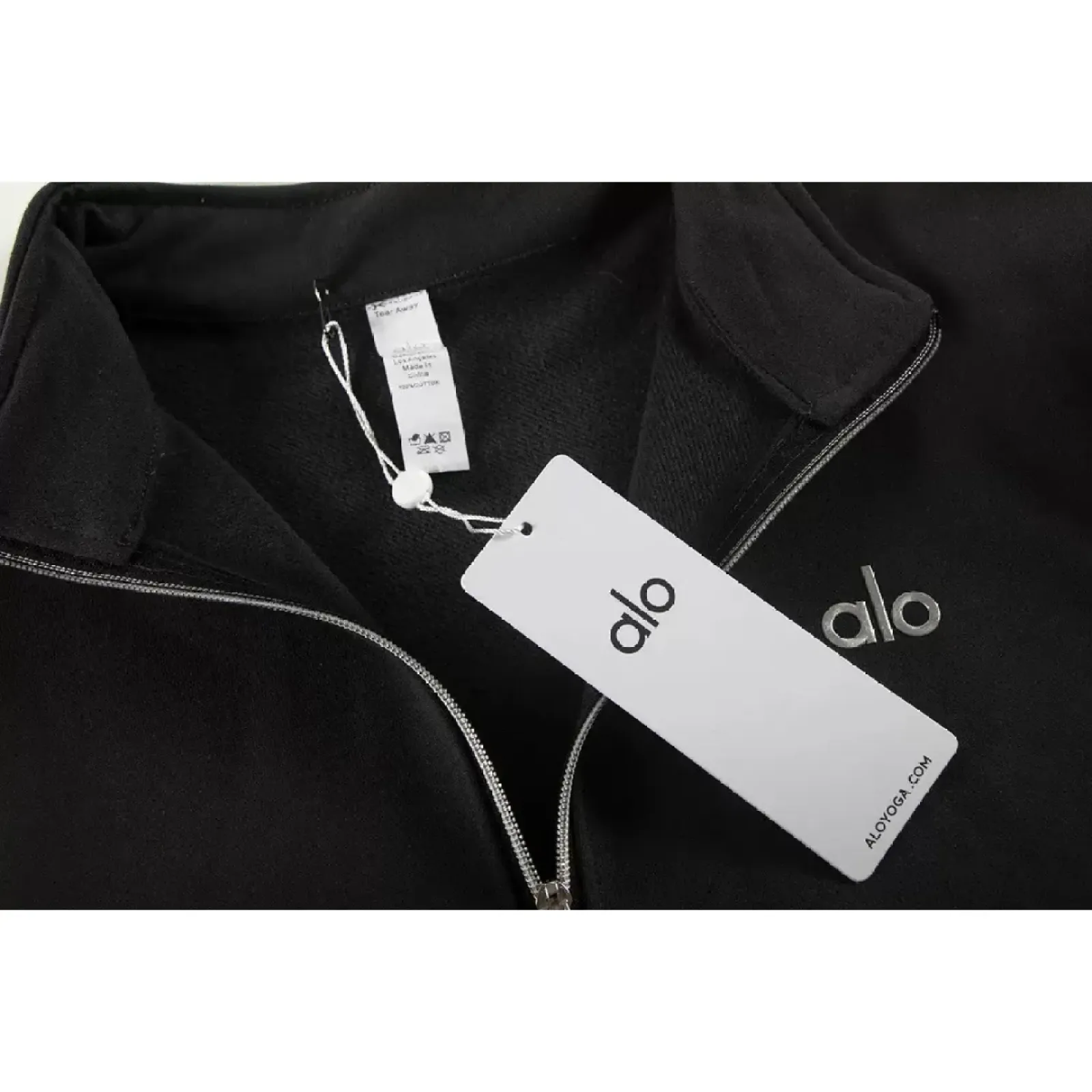 Alo Yoga Accolade 1/4 Zip Pullover Black