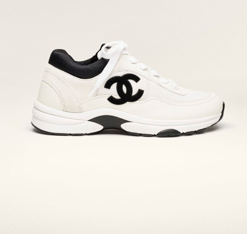 Chanel CC Tweed Holographic Sneakers