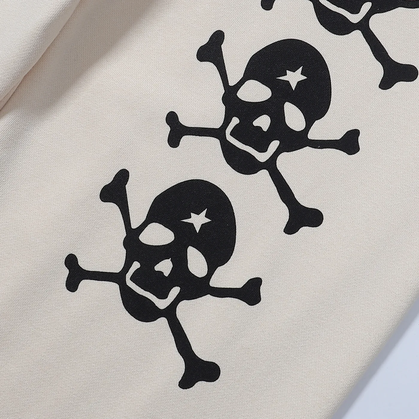 Hellstar If You Dont Like Us Beat Us Hoodie & Sweatpants Set Apricot