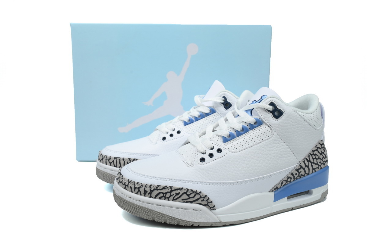 Air Jordan 3 Retro UNC White Blue CT8532-104