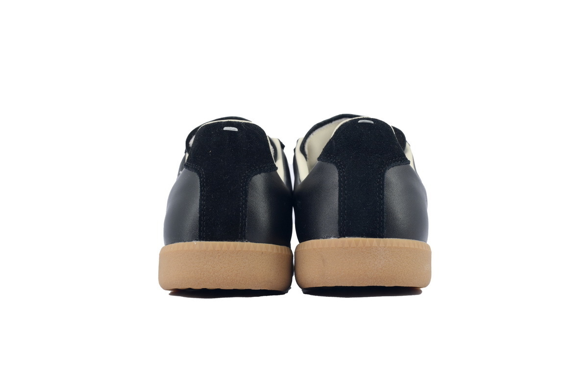 Maison Margiela Replica Black Gum Sneakers Brown Sole