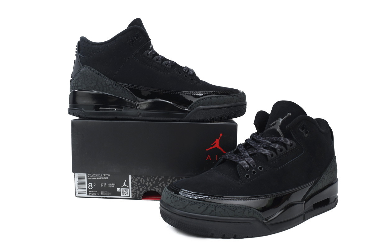 High quality Air Jordan 3 Retro Black Cat CT8532-001