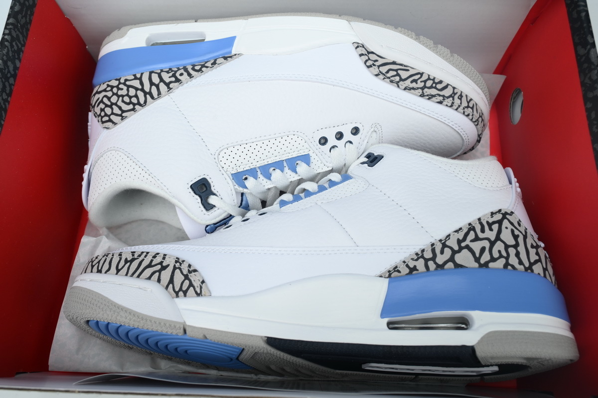 Air Jordan 3 Retro UNC White Blue CT8532-104