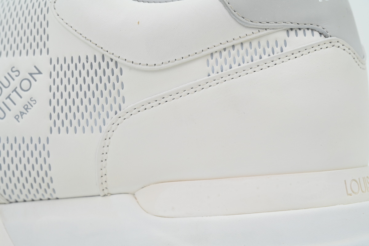 Louis Vuitton Runner Gray White Grid Pattern