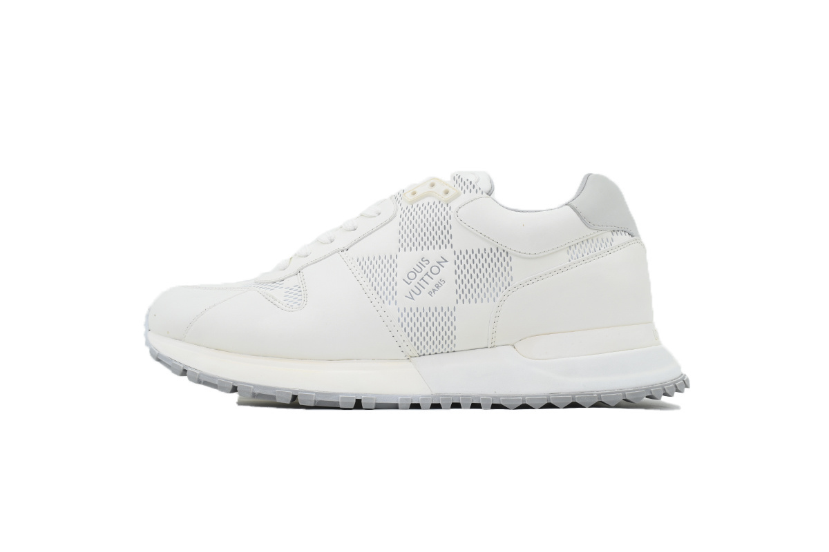 Louis Vuitton Runner Gray White Grid Pattern