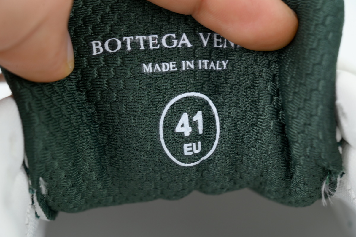BOTTEGA VENETA Orbit Sneakers Dark Green Silver