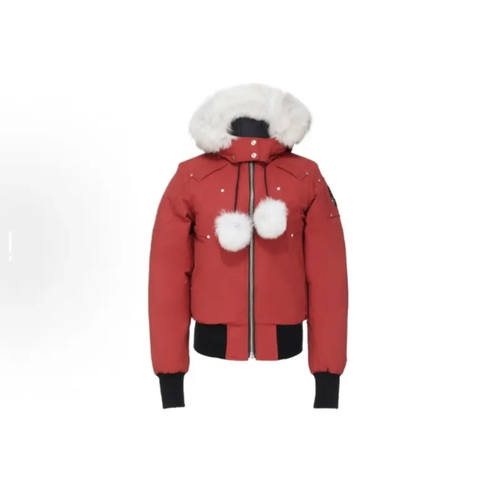 Moose Knuckles Red Jacket Black Wool（NFC)