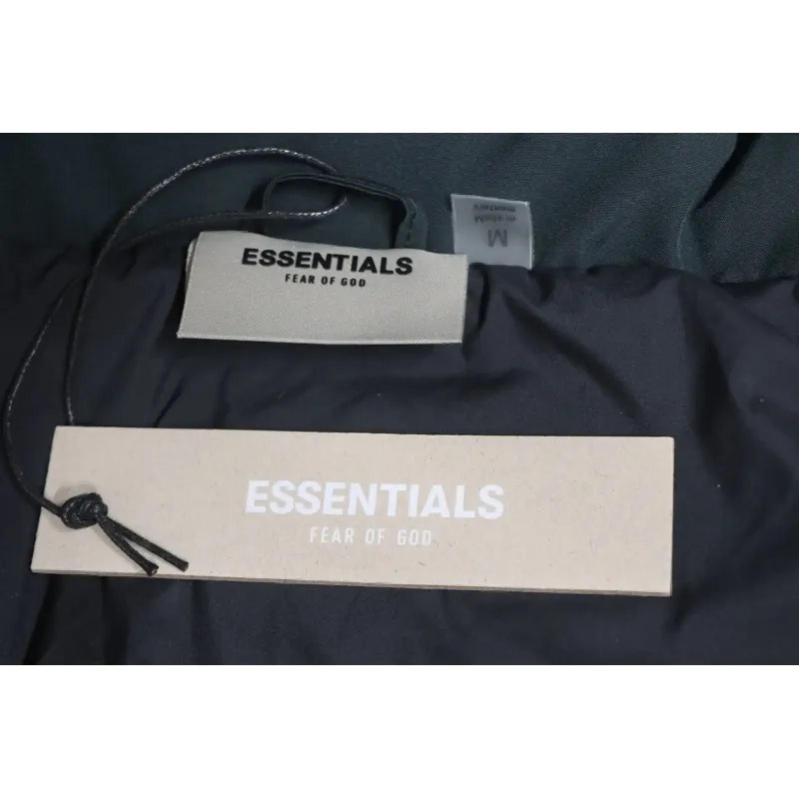 Fear of God Essentials High Street Style Synthetic Insulated Jacket Dark Cyan Black