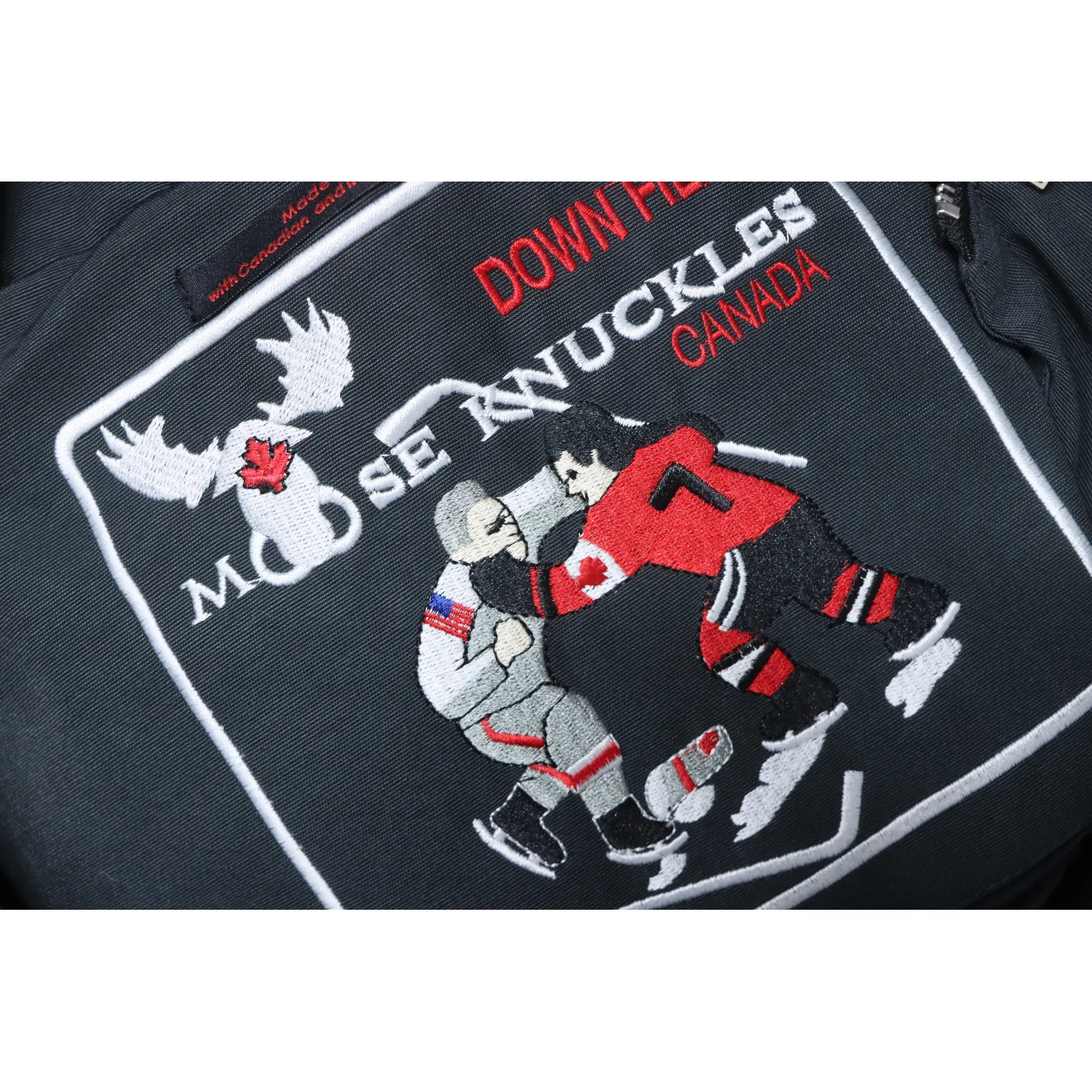 Moose Knuckles Men's Shearling 3Q Jacket Dark Gray