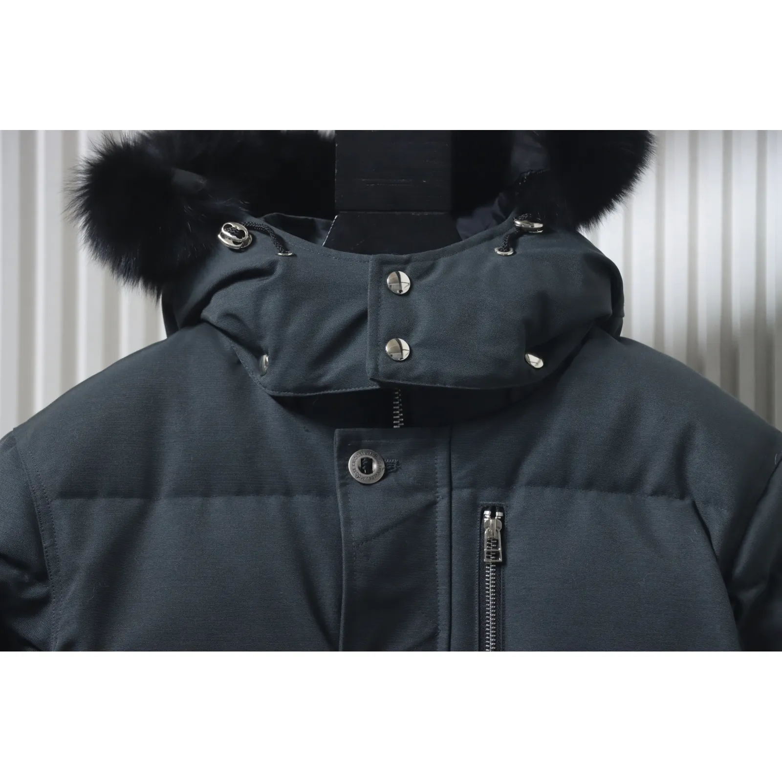 Moose Knuckles Men's Shearling 3Q Jacket Dark Gray