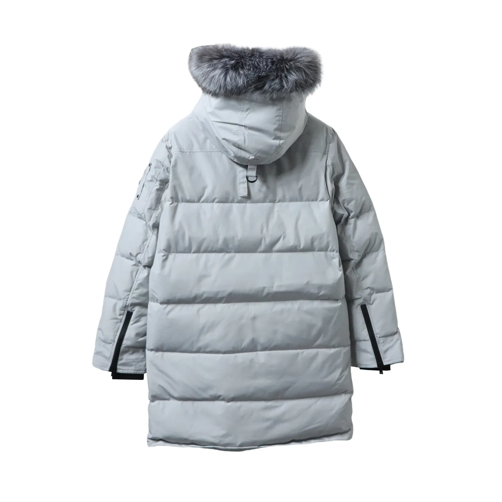 Moose Knuckles Onyx Shearling Big Rider Parka Gray