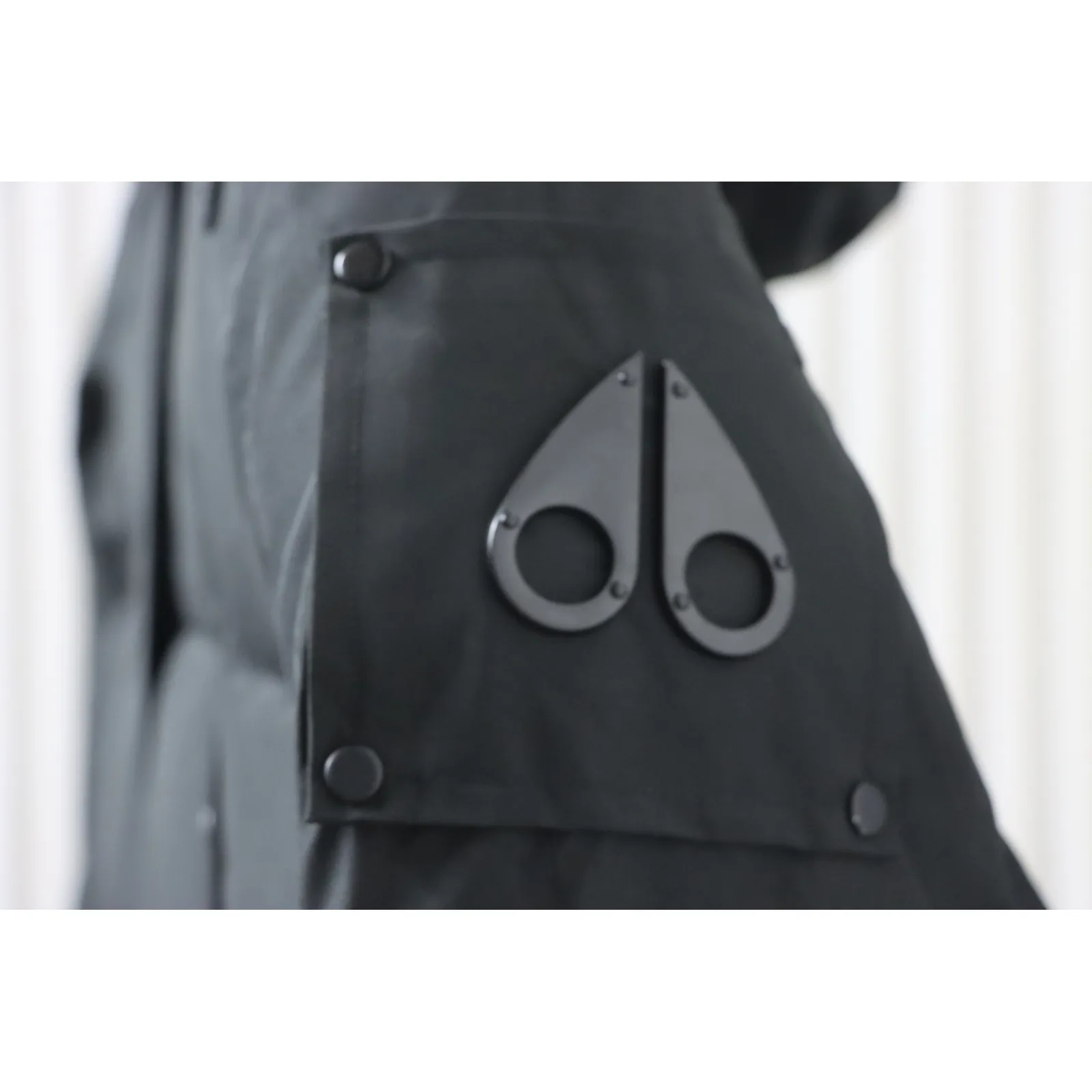 Moose Knuckles Onyx Shearling Big Rider Parka Black