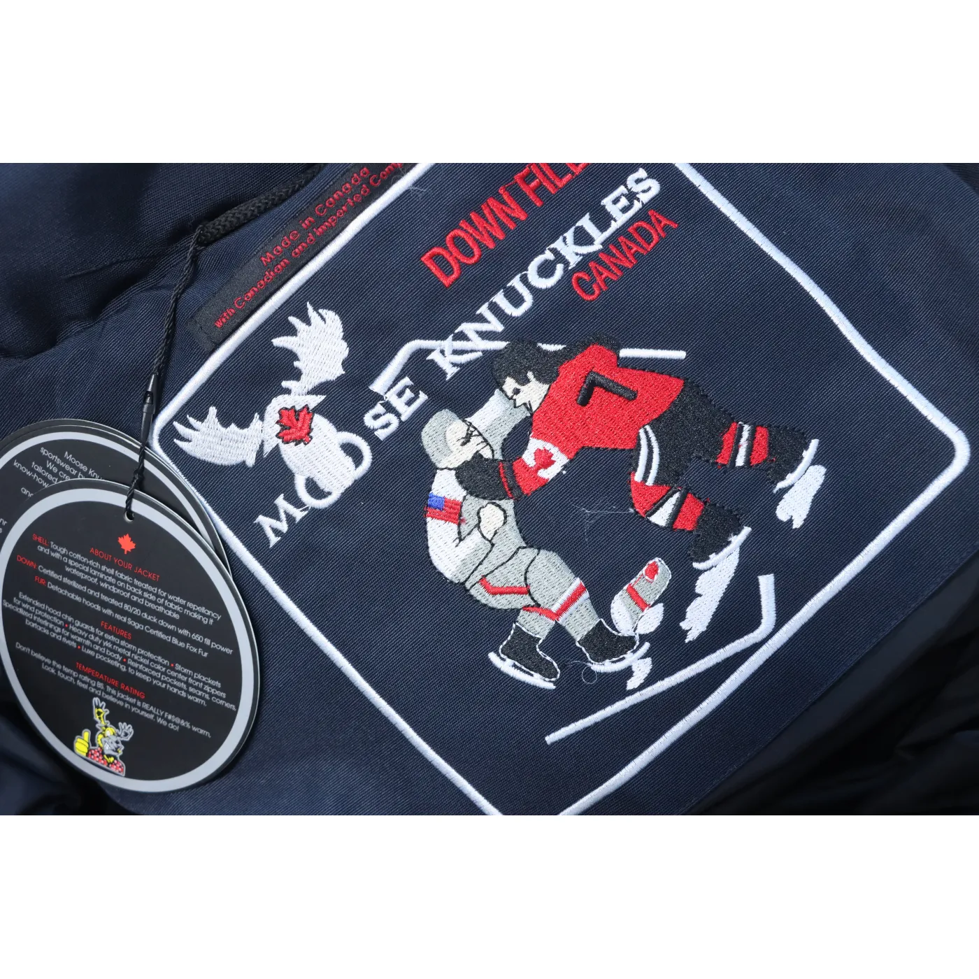 Moose Knuckles Women's Shearling 3Q Jacket Dark Blue