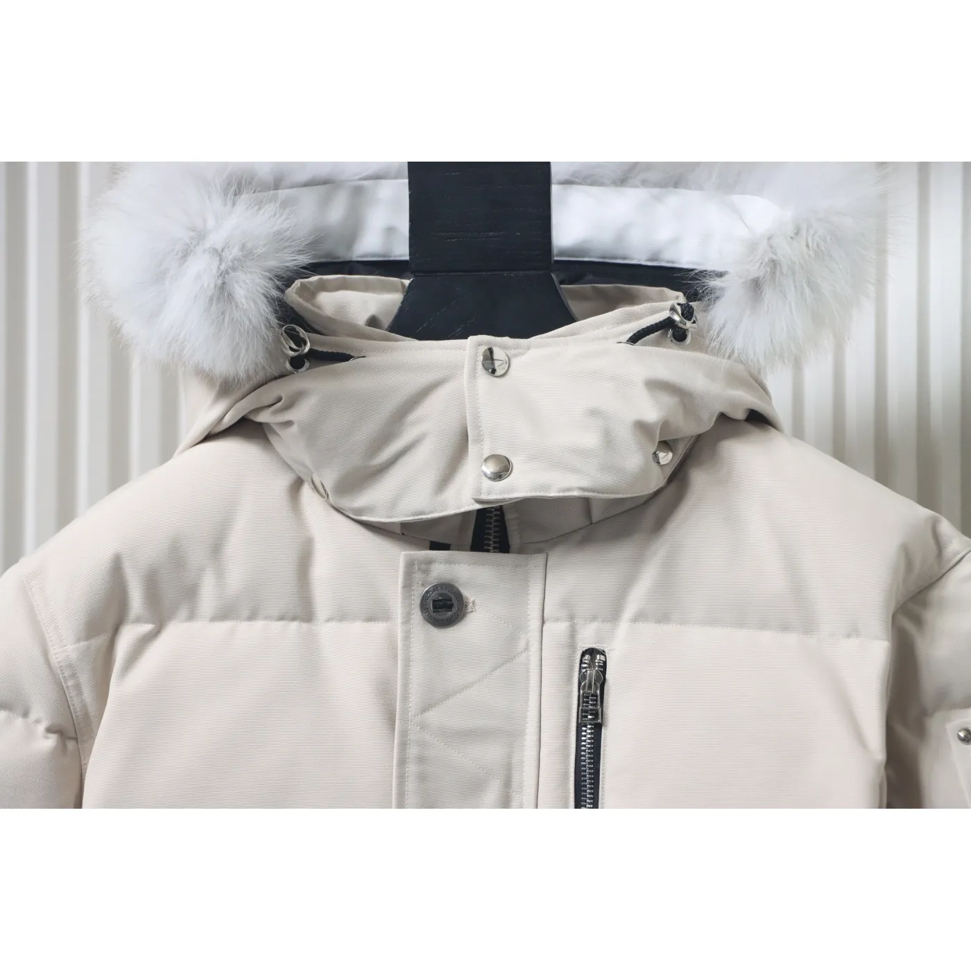 Moose Knuckles Men's Shearling 3Q Jacket Off White