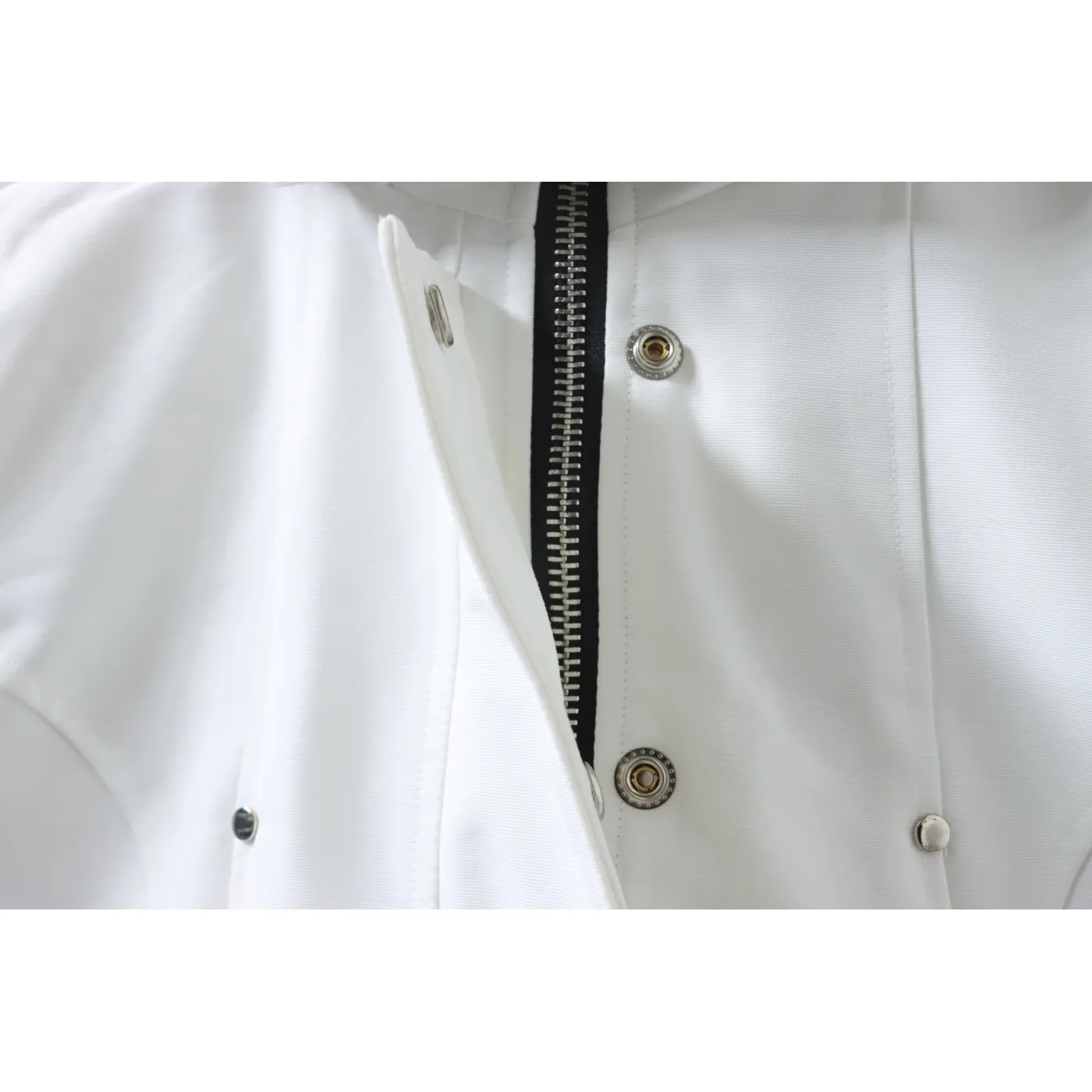 Moose Knuckles Women's Debbie Down Bomber Jacket W/ Fur White