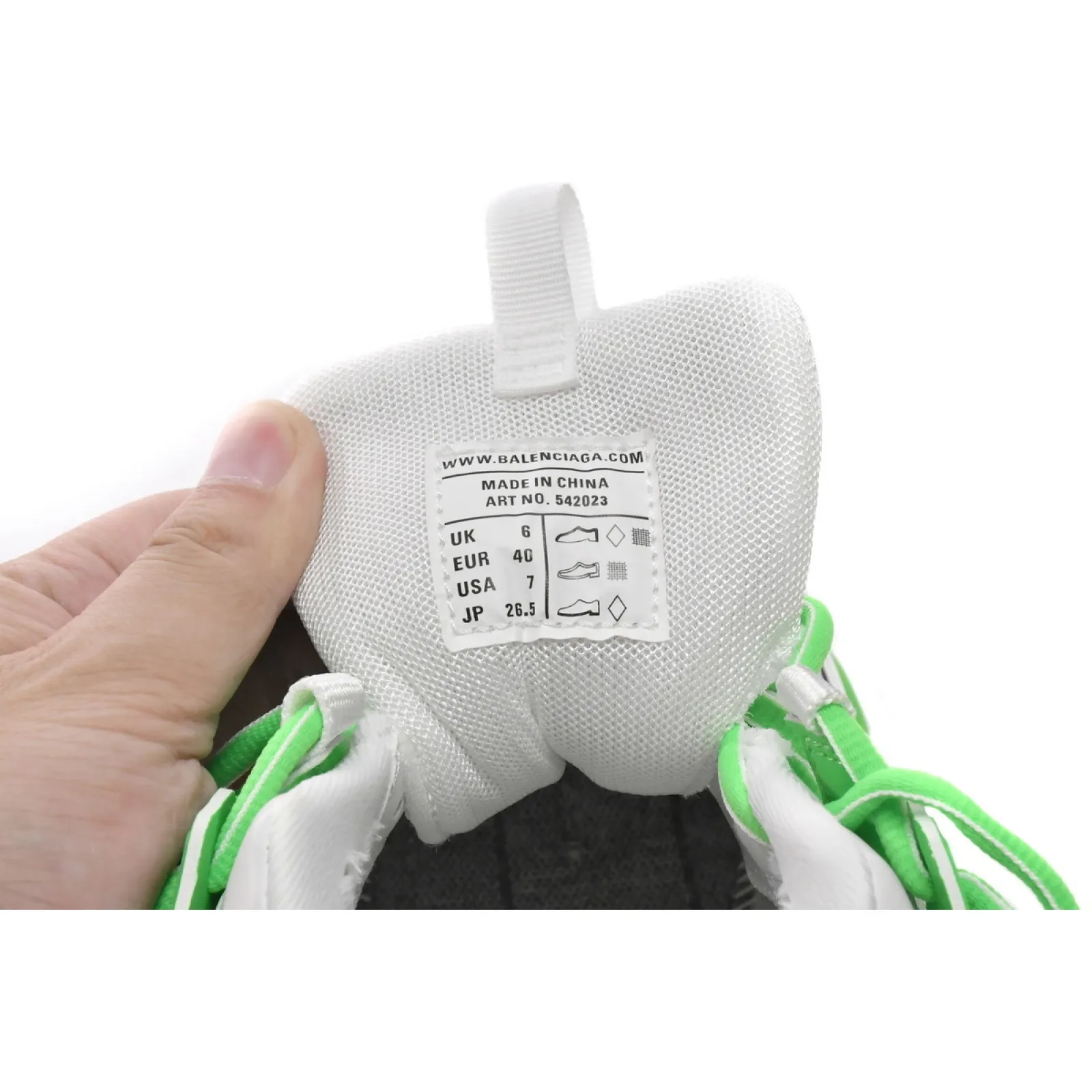 Balenciaga Track White Green 542023 W3HL1 9535