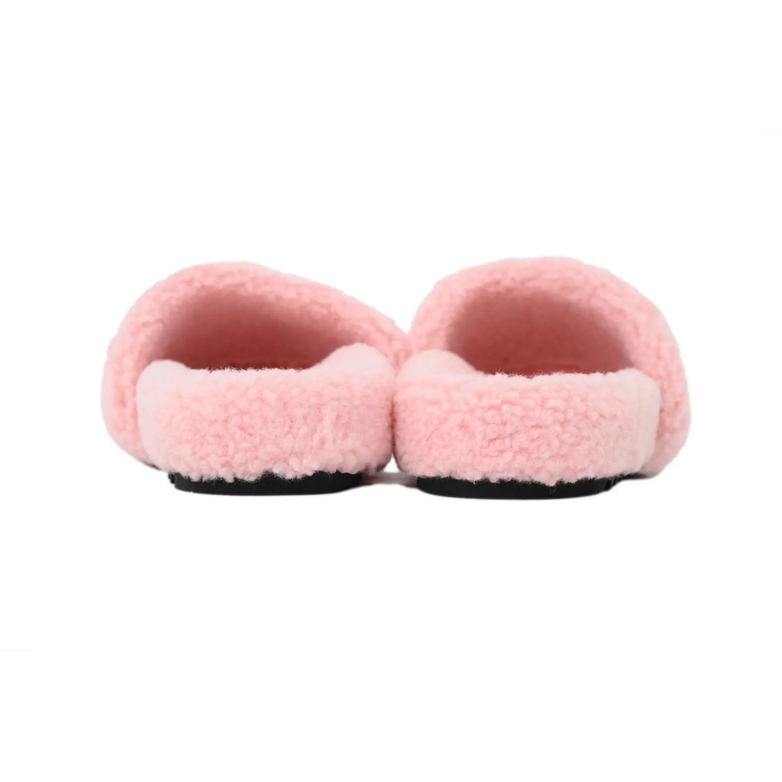Louis Vuitton Bom Dia Shearling Flate Slippers Pink