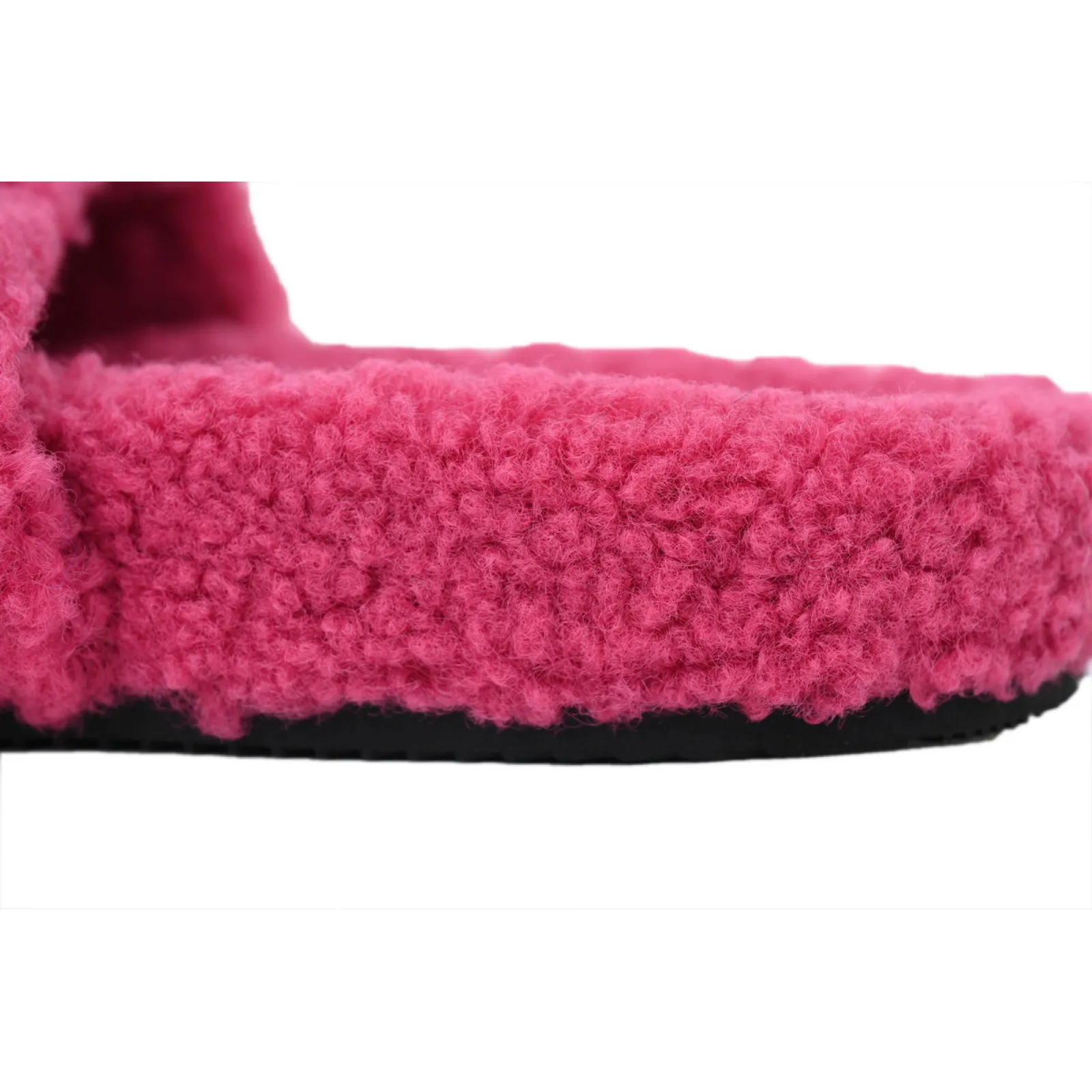 Balenciaga Cities Paris Furry Slide Bright Red