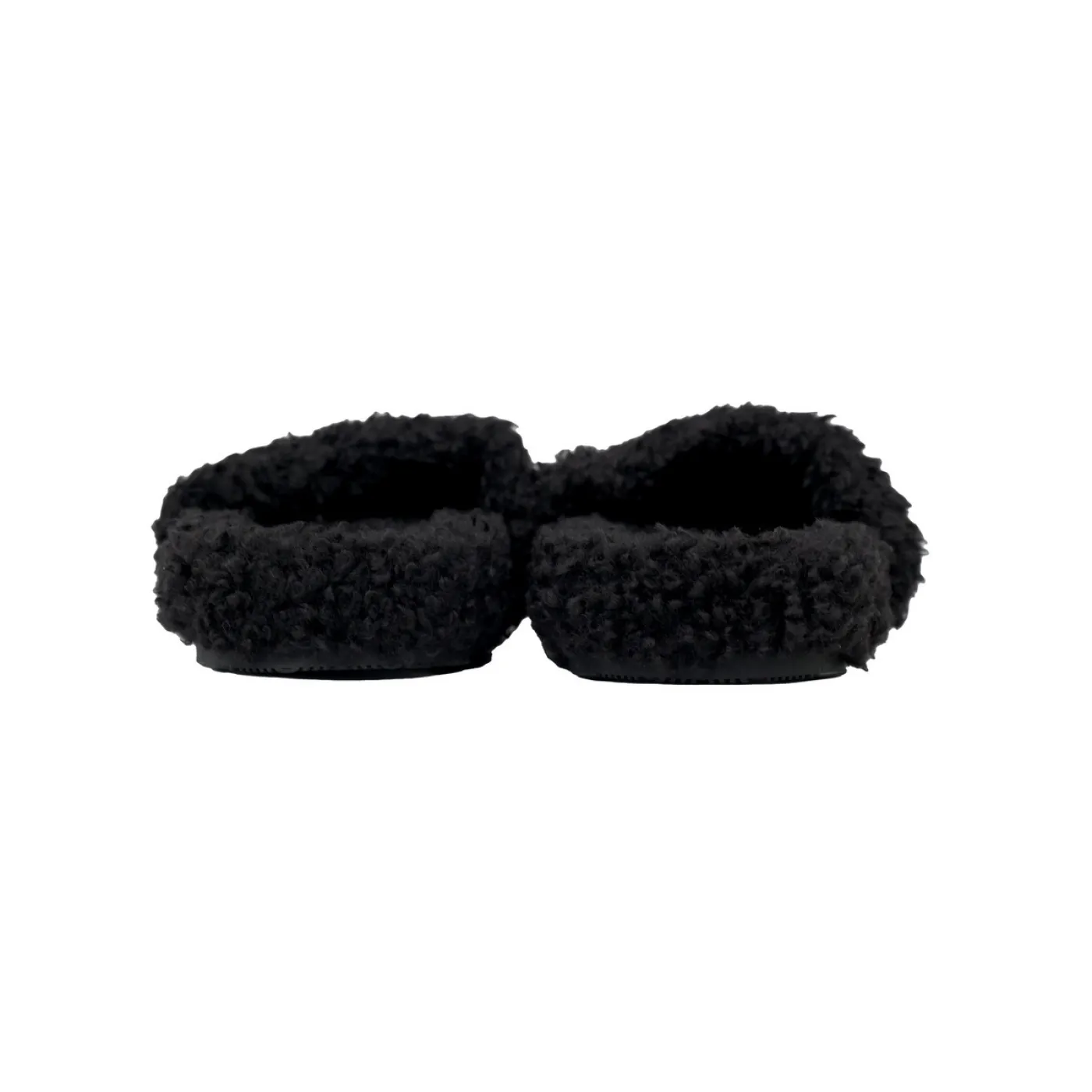 Balenciaga Cities Paris Furry Slide Black