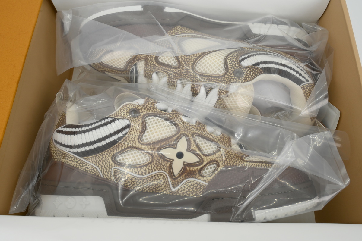 Louis Vuitton LV Skate Sneaker Knitted Collar Khaki 1AHSWN