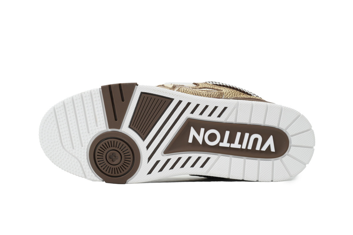 Louis Vuitton LV Skate Sneaker Knitted Collar Khaki 1AHSWN